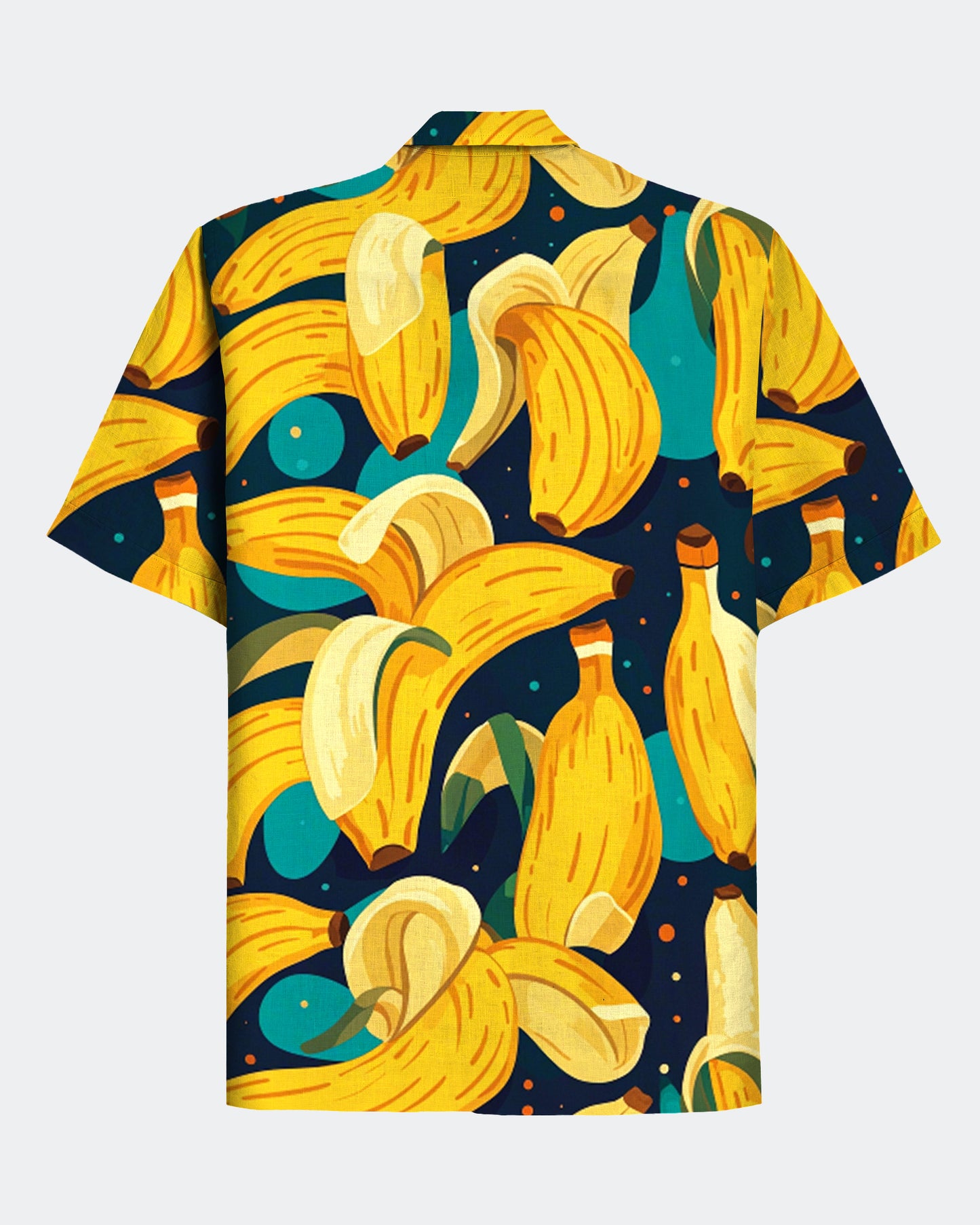 Men's Hawaii Banana Print Short Sleeve Shirt