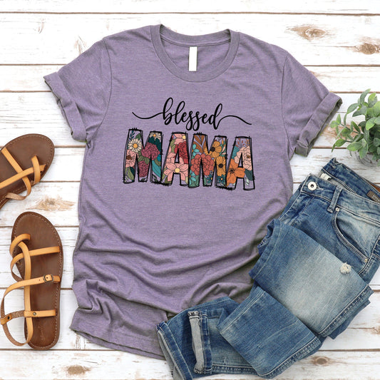 Blessed Mama Floral Tee