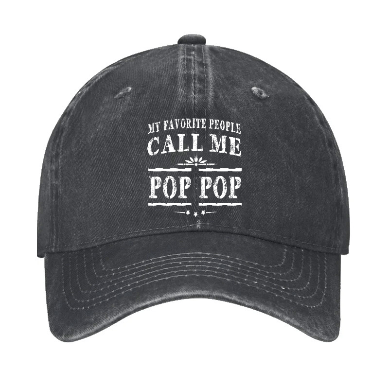 Pop Pop Gifts Grandpa Fathers Day Cap (Free Customization)