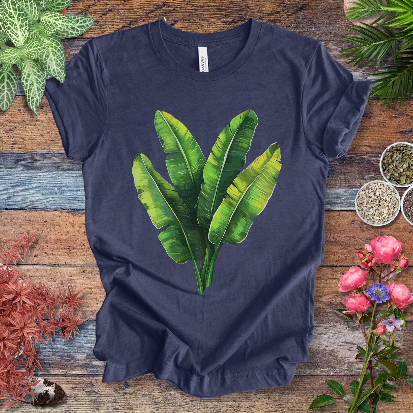 Tropical Banana Leaves T-Shirt