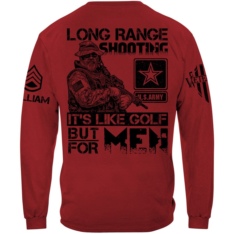 Long Range Shooting Like Golf But For Men 2nd Amendment Veteran Rifle Shooting Shirt Gift For Veteran H2511 Trna