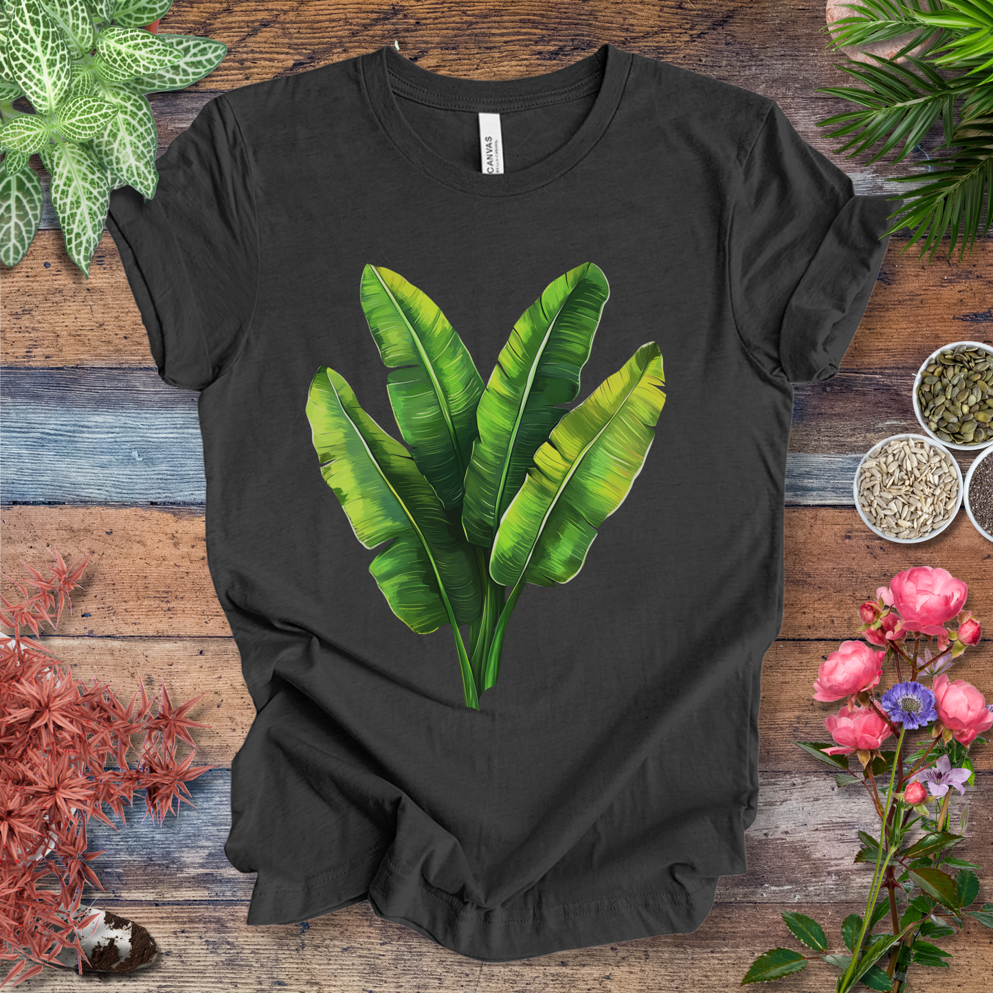 Tropical Banana Leaves T-Shirt