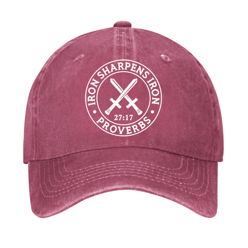 Iron Sharpens Iron Christian Print Cap (Free Customization)