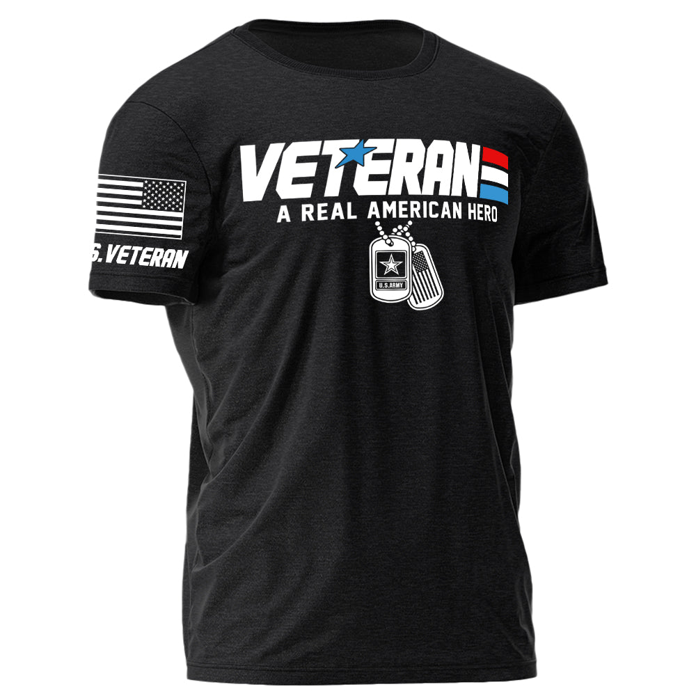 Veteran A Real American Hero Personalized Shirt For Veteran Custom Branch Name H2511