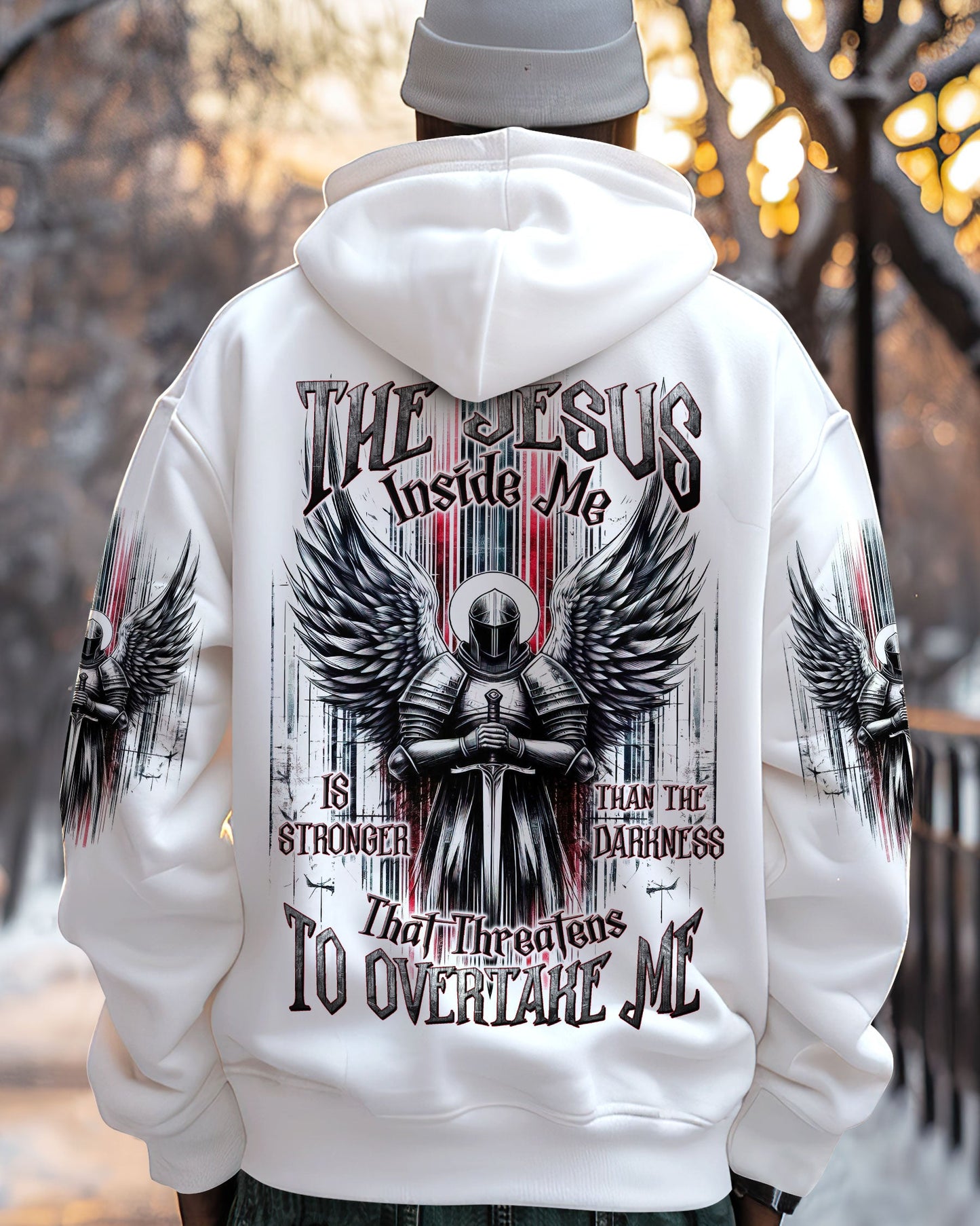 The Jesus Inside Me Is Stronger Than The Darkness Warrior Men's All Over Print Shirt - Tltw2502254