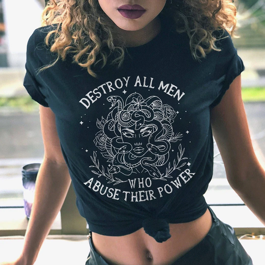 Destroy All Man Medusa T-shirt