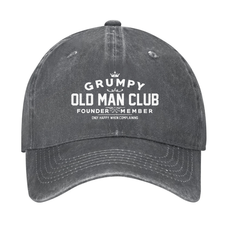 Grumpy Old Man Club Cap (Free Customization)