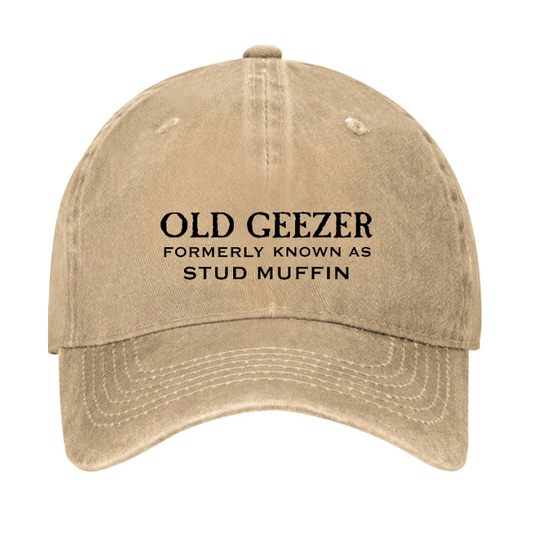 Funny Old Geezer Formerly Known As Stud Muffin Cap (Free Customization)