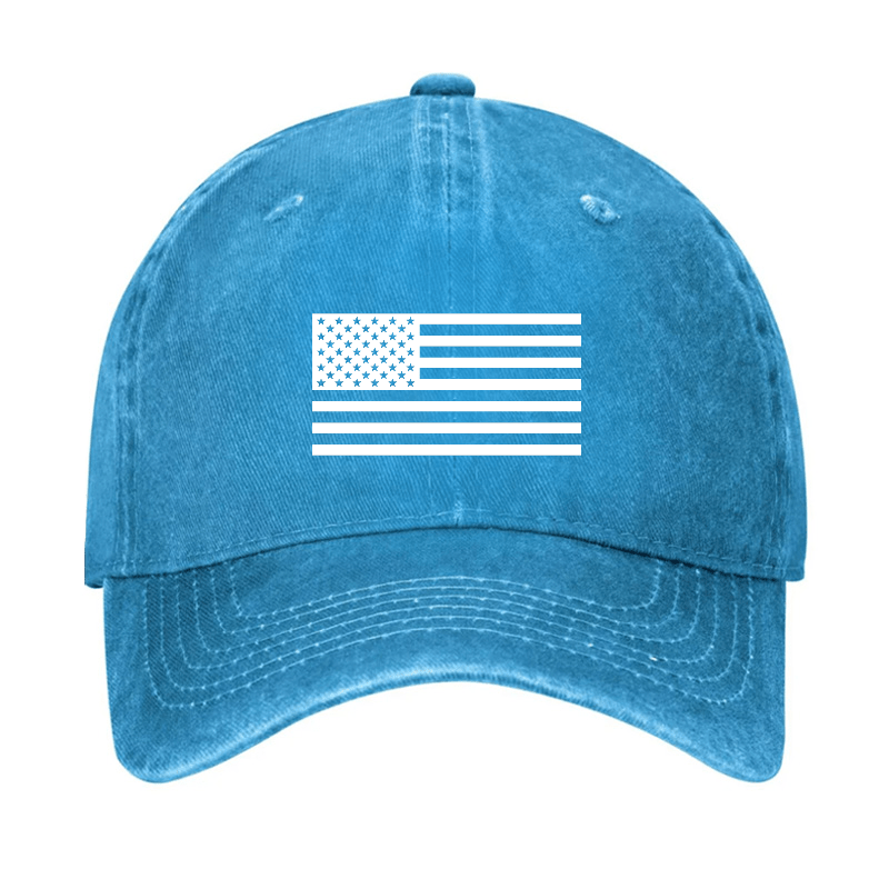 Classic American Flag Print For Men Cap