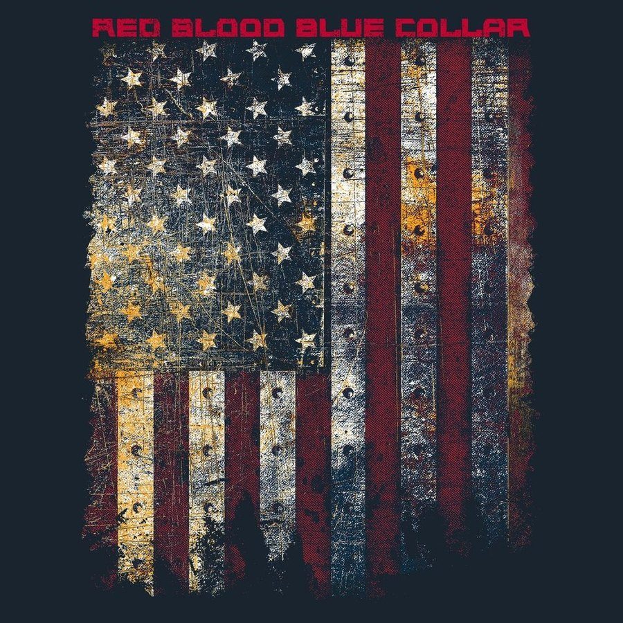 Red Blood Blue Collar® T-Shirt - Midnight Navy