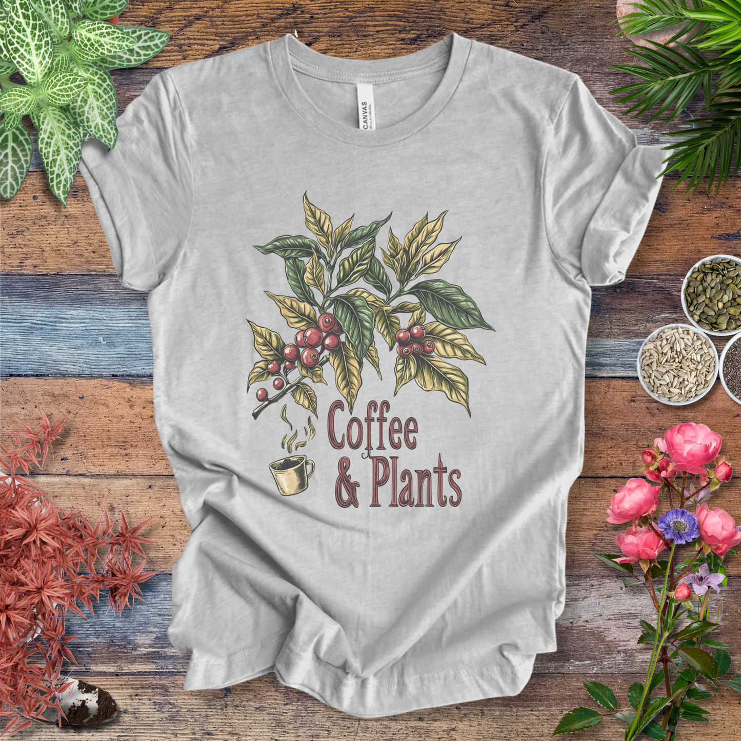 Coffee & Plants Botanical T-Shirt