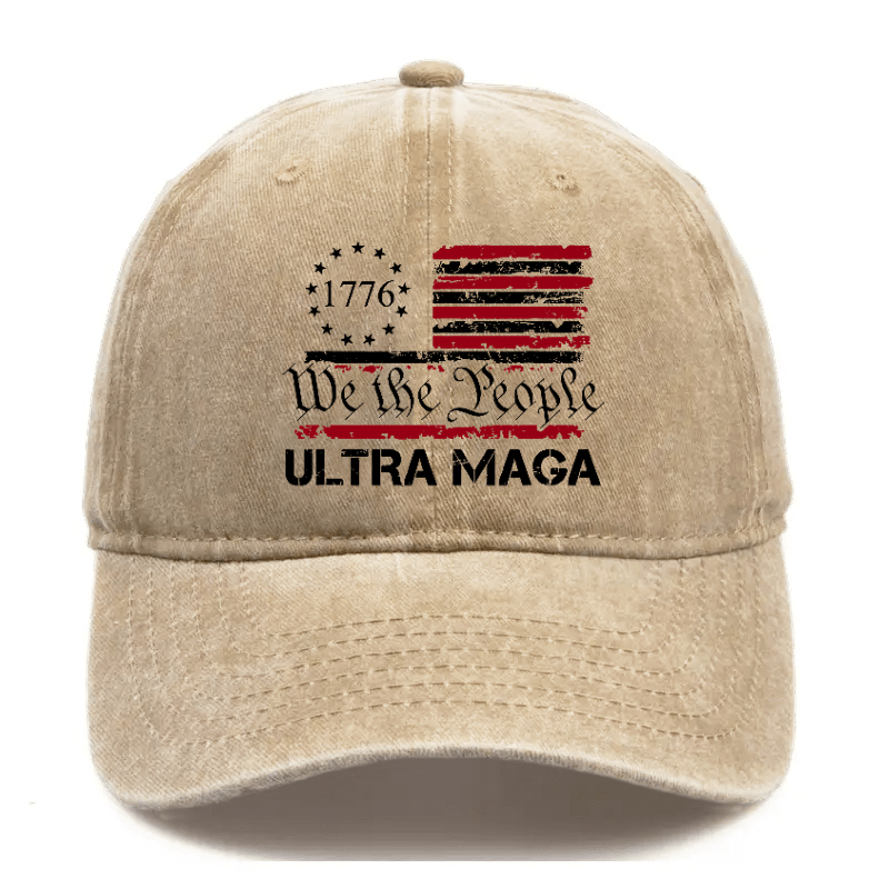 Maturelion 1776 We The People American Flag Ultra Maga Cap (Free Customization)