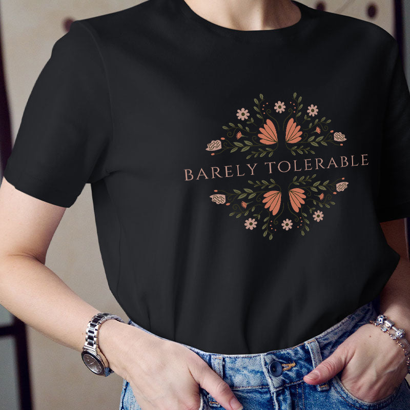 Barely Tolerable Pride And Prejudice Teacher T-Shirt