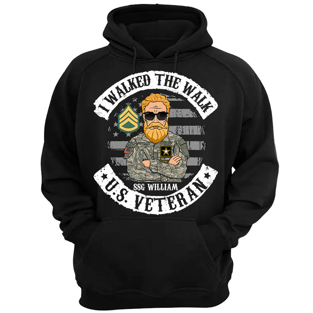 I Walked The Walk Proud U.S. Veteran Personalized Shirt For Veterans H2511