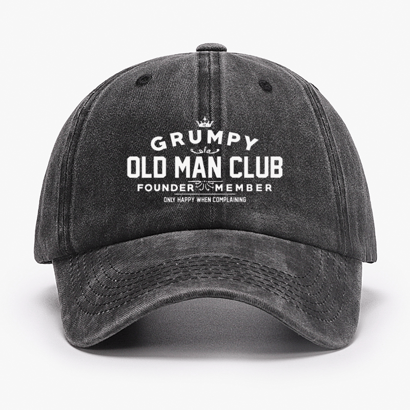 Grumpy Old Man Club Cap (Free Customization)