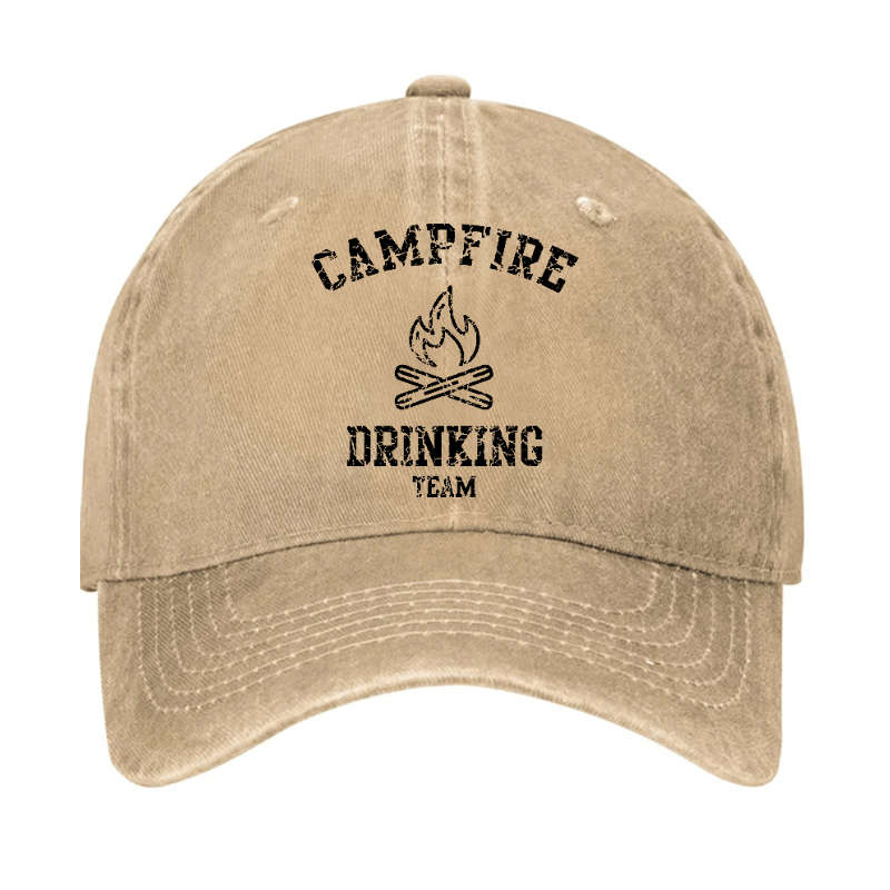 Campfire Drinking Team Funny Gift Cap