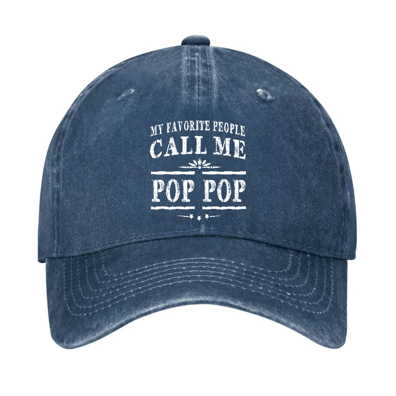 Pop Pop Gifts Grandpa Fathers Day Cap (Free Customization)