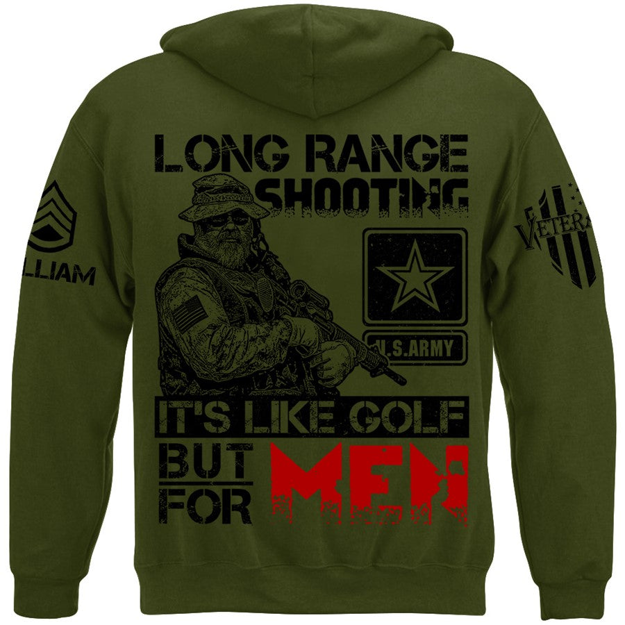 Long Range Shooting Like Golf But For Men 2nd Amendment Veteran Rifle Shooting Shirt Gift For Veteran H2511 Trna