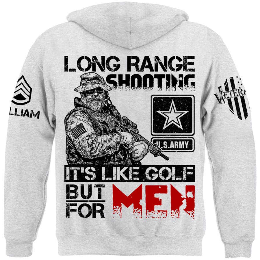 Long Range Shooting Like Golf But For Men 2nd Amendment Veteran Rifle Shooting Shirt Gift For Veteran H2511 Trna