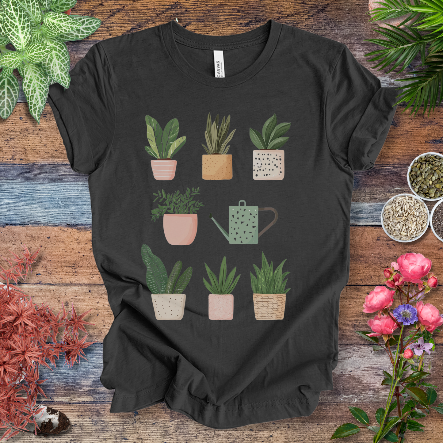 Cute Potted Plant Collection Minimalist T-Shirt