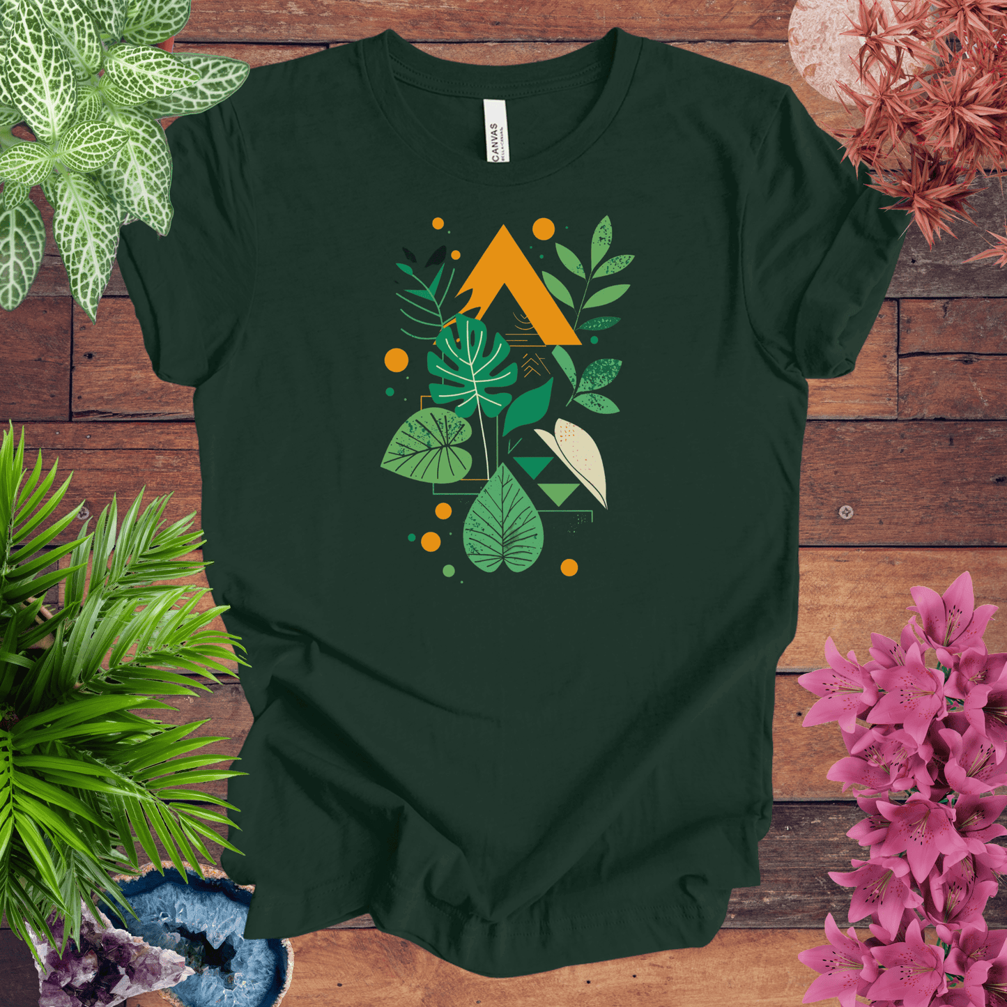 Botanical Houseplant Modern T-Shirt