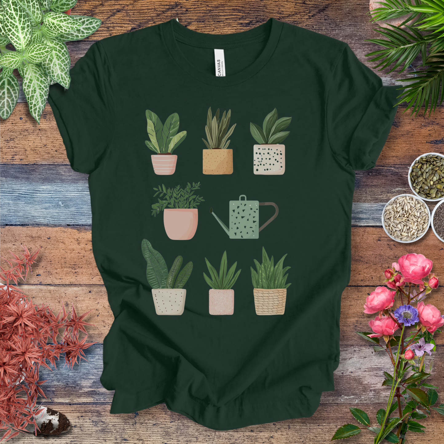 Cute Potted Plant Collection Minimalist T-Shirt