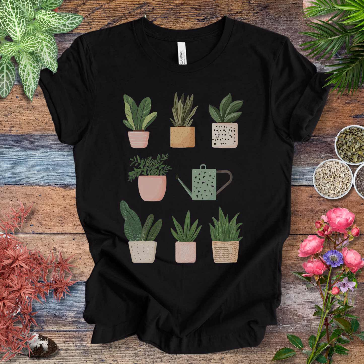 Cute Potted Plant Collection Minimalist T-Shirt