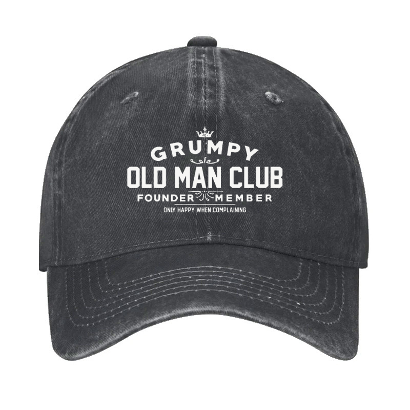 Grumpy Old Man Club Cap (Free Customization)