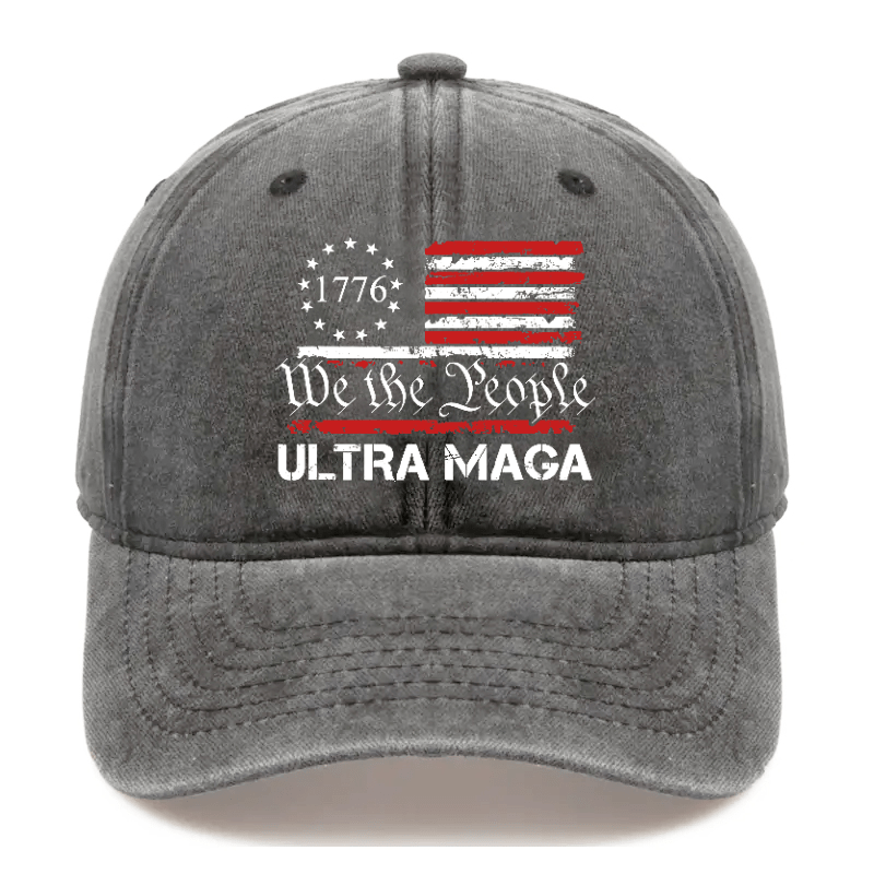 Maturelion Custom Cap 1776 We The People American Flag Ultra Maga Cap (Free Customization)