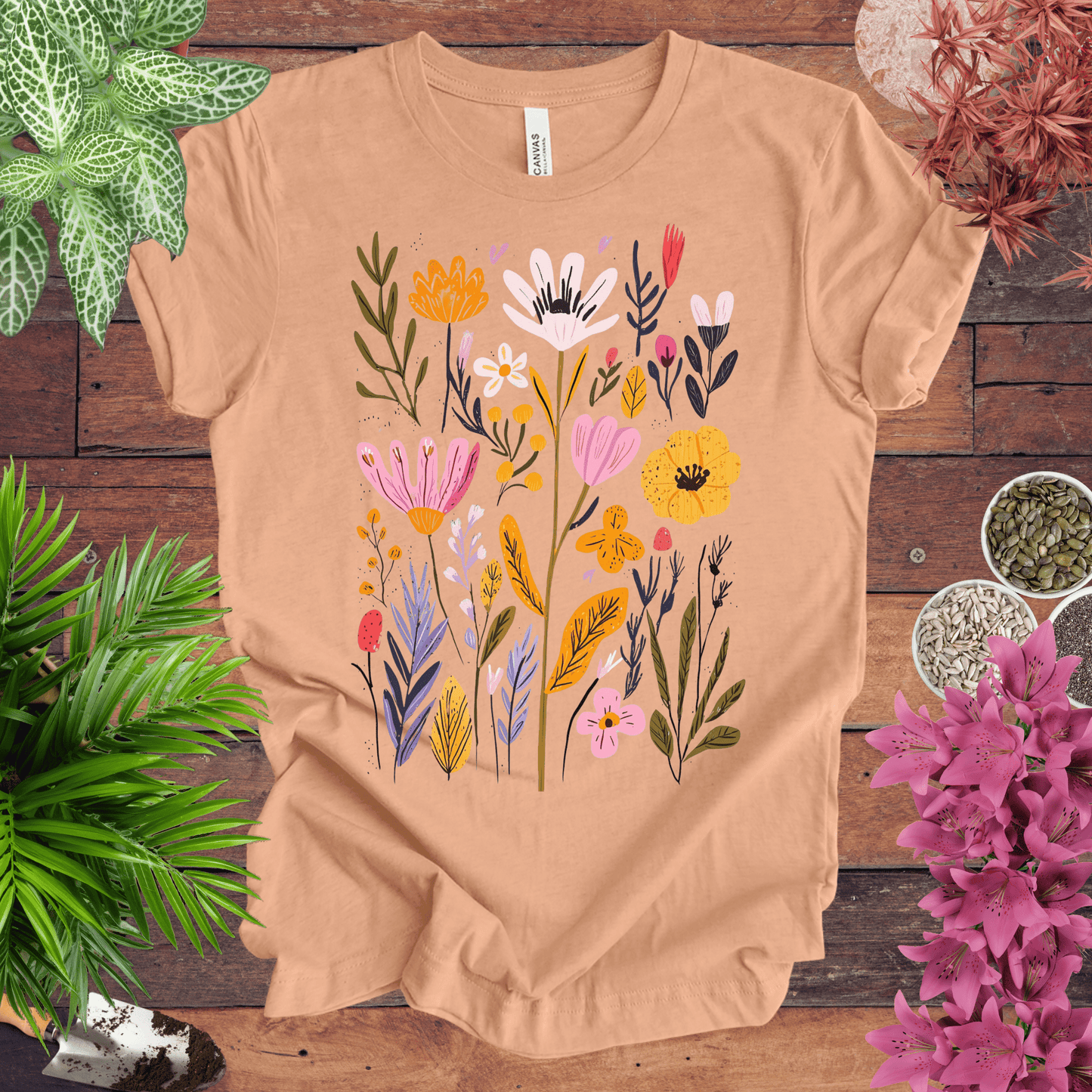 Whimsical Floral Bouquet T-Shirt