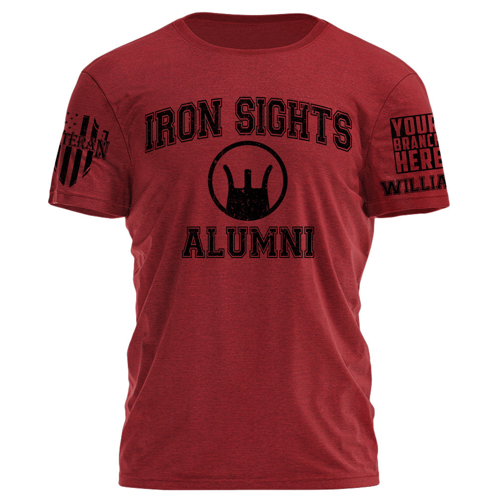 Prime T-Shirt Iron Sights Alumni Personalized Grunge Style Shirt For Veteran H2511