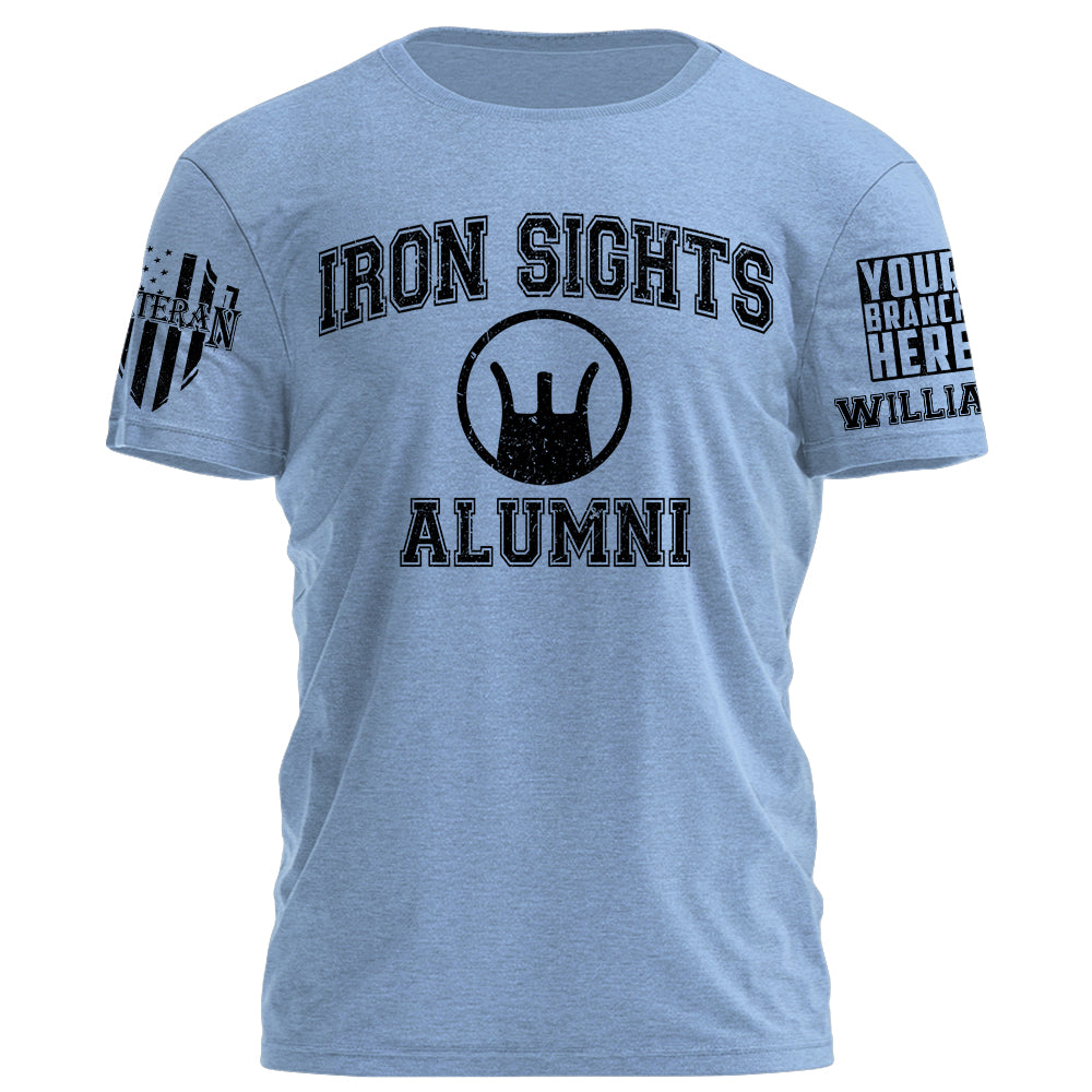 Prime T-Shirt Iron Sights Alumni Personalized Grunge Style Shirt For Veteran H2511