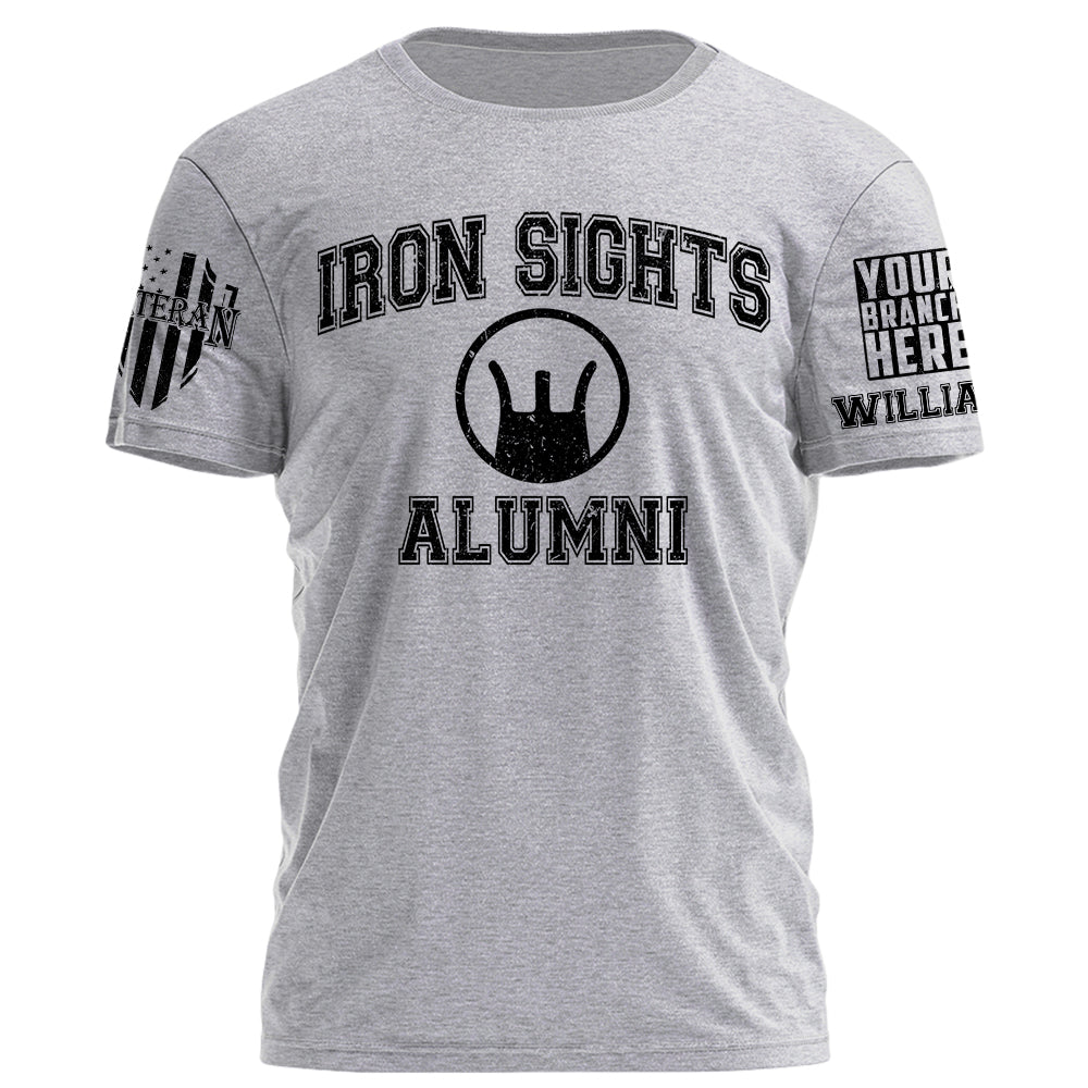 Prime T-Shirt Iron Sights Alumni Personalized Grunge Style Shirt For Veteran H2511