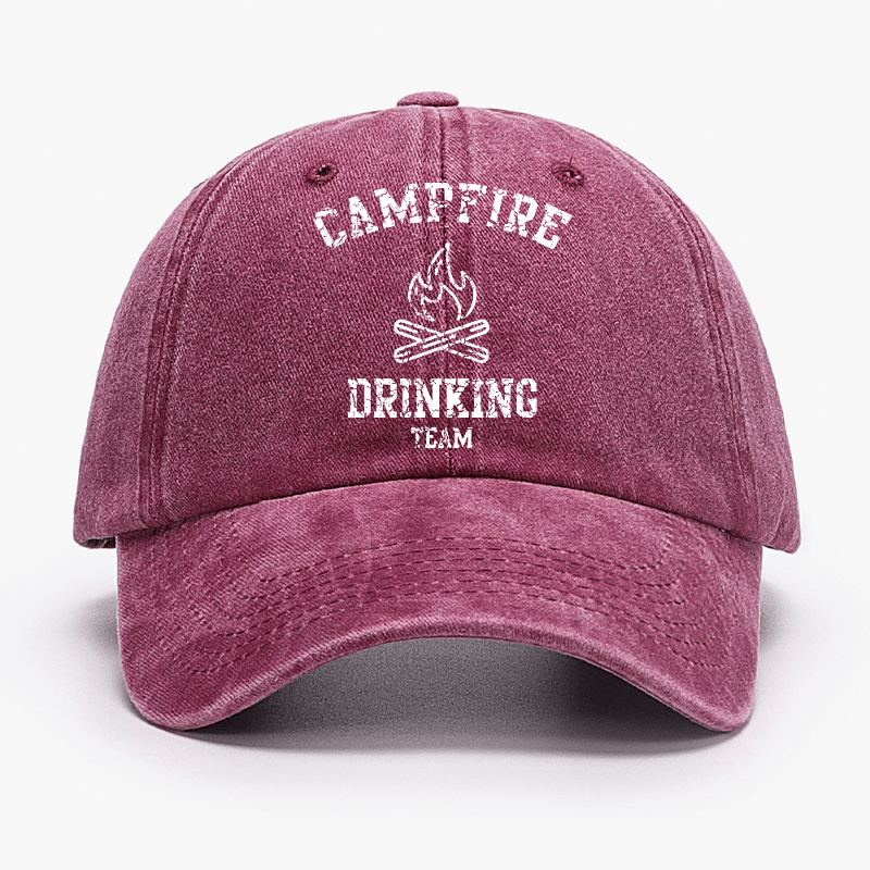 Campfire Drinking Team Funny Gift Cap