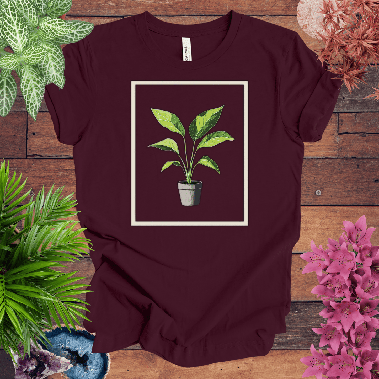 Tropical Houseplant Art T-Shirt