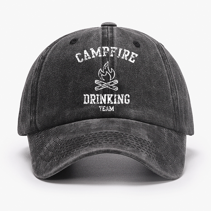 Campfire Drinking Team Funny Gift Cap