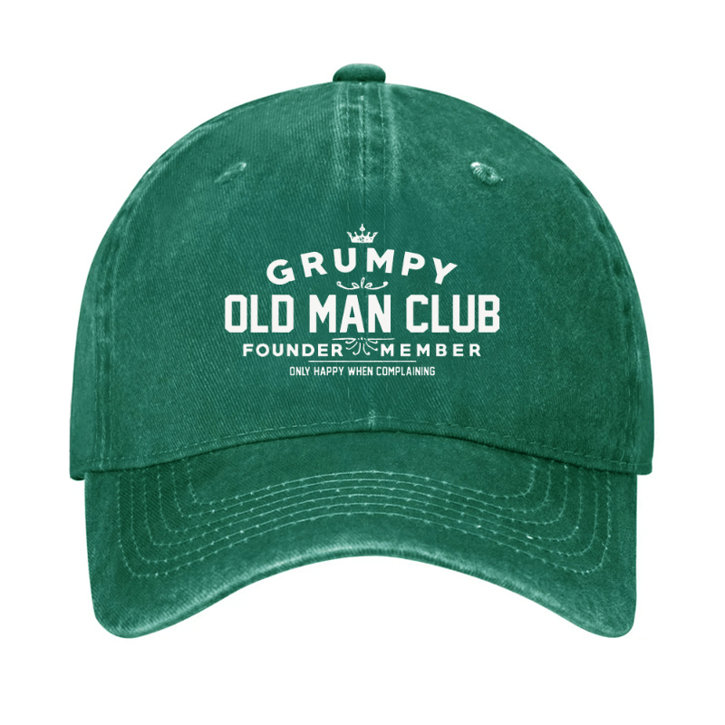 Grumpy Old Man Club Cap (Free Customization)