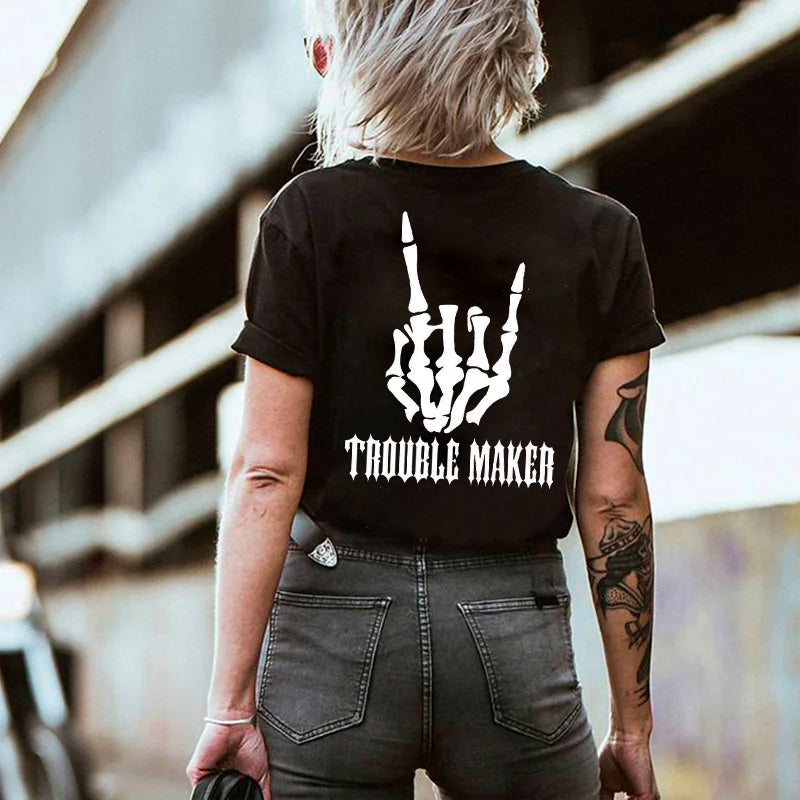 Trouble Maker Skull T-shirt