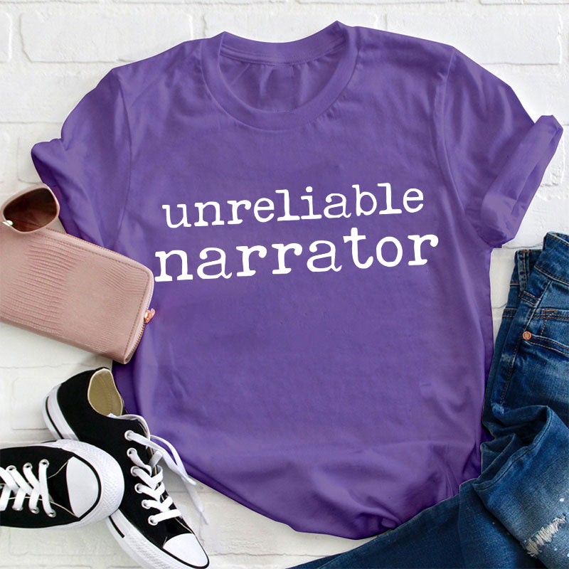 Unreliable Narrator Teacher T-Shirt