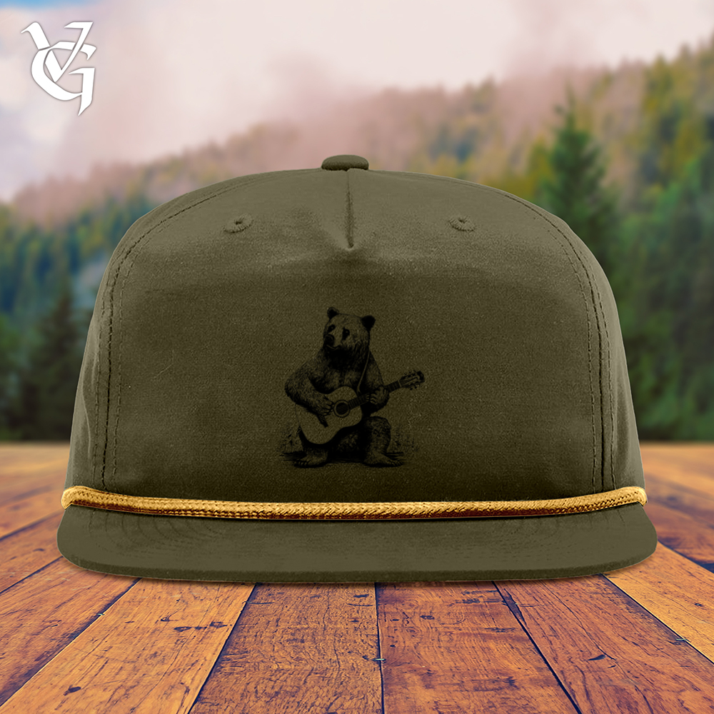 Bear Guitarist Snapback Cap