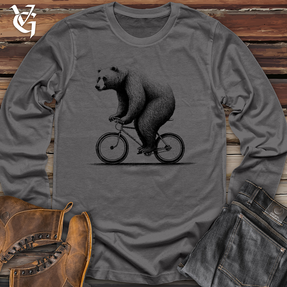 Bear Riding Bike Long Sleeve