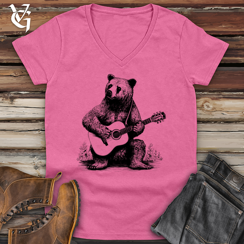 Bear Guitarist Softstyle V-Neck