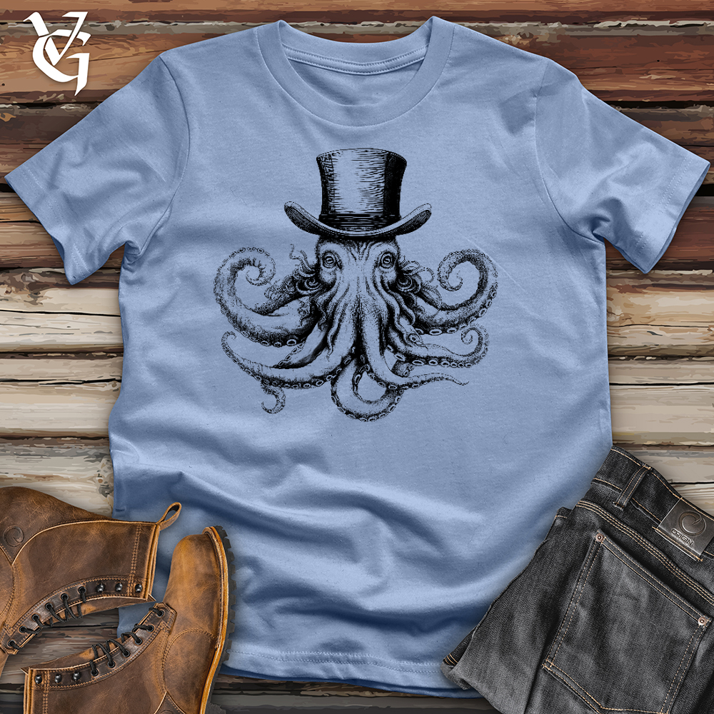 Top Hat Octopus Cotton Tee