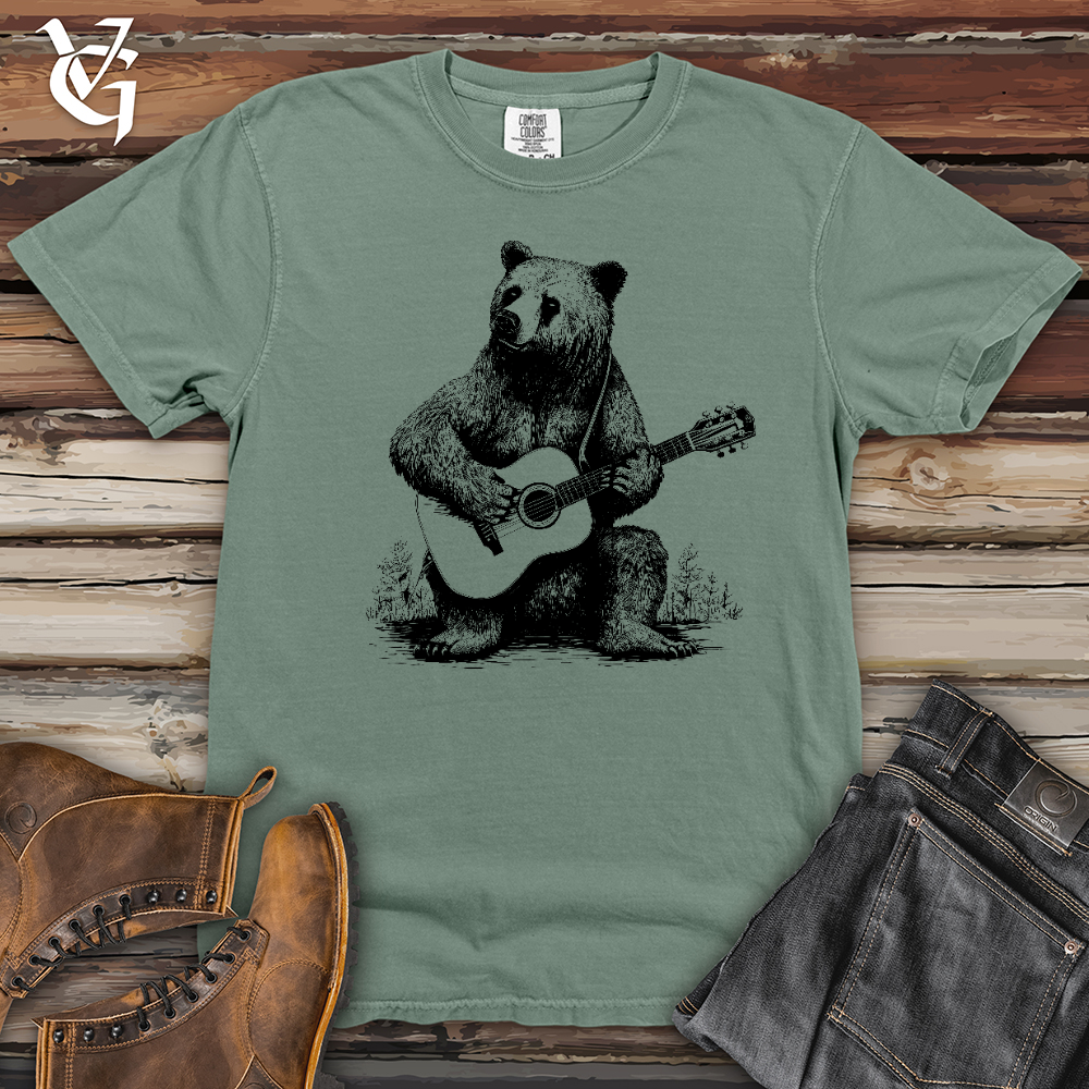 Bear Guitarist Heavy Cotton Comfort Colors Tee