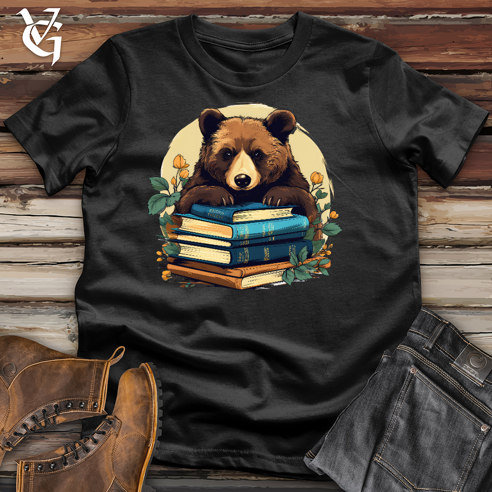 Book Worm Bear Cotton Tee