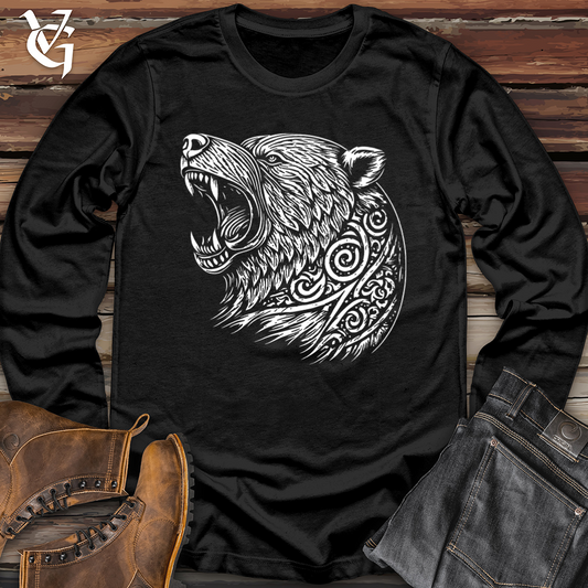 Back Off Bear Softstyle Long Sleeve