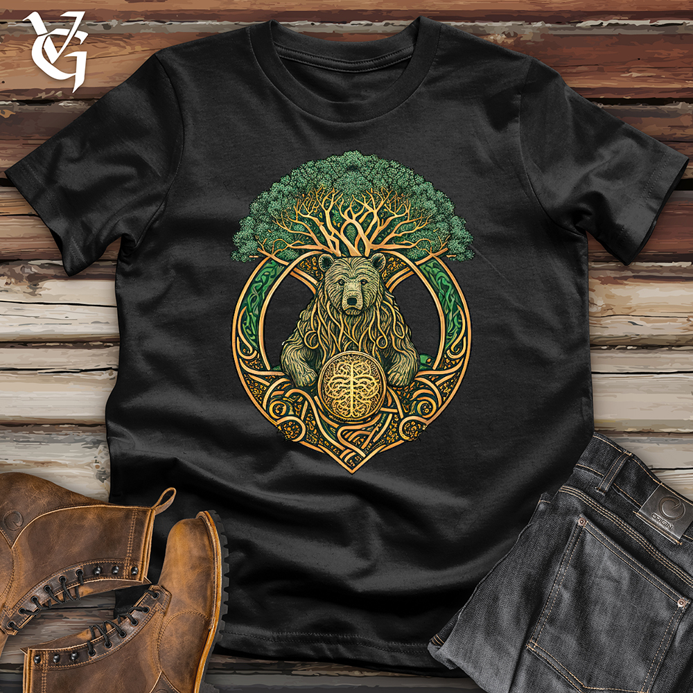 Celtic Bear With Celtic Tree Softstyle Tee