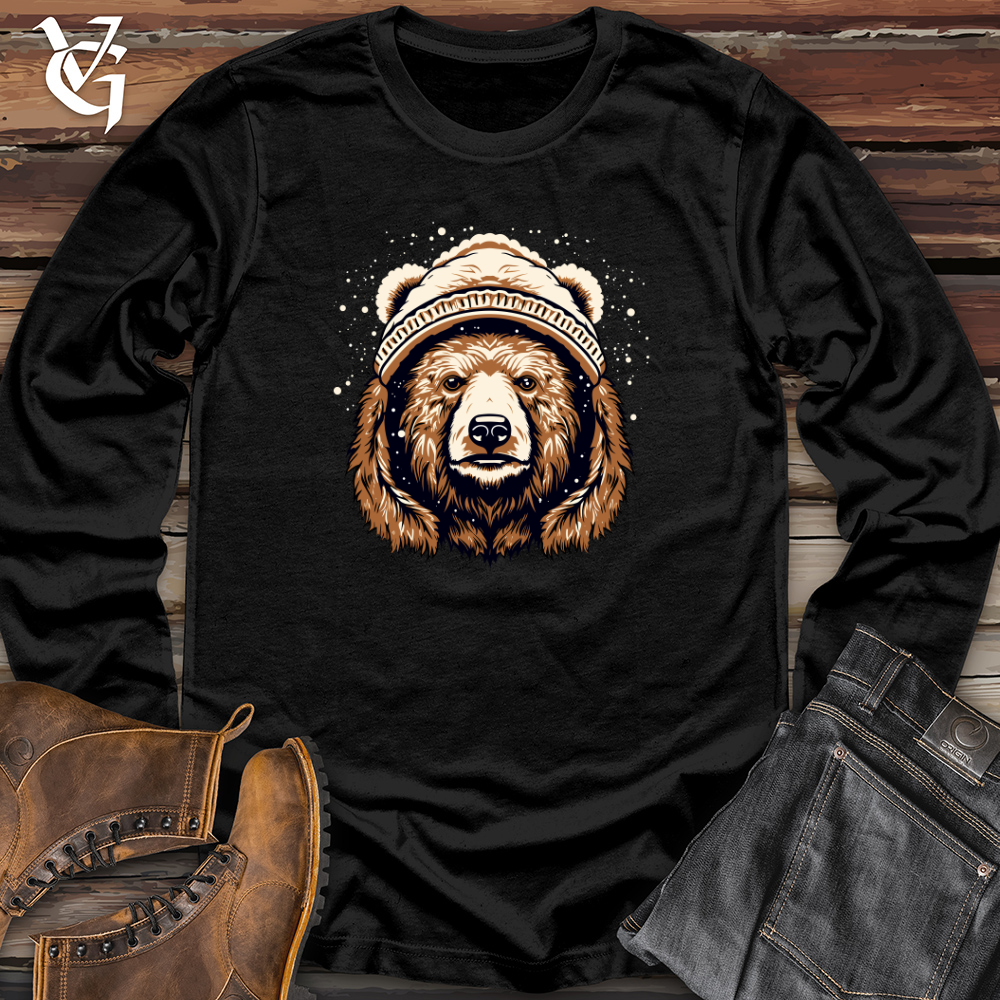 Vintage Snow Hat Bear Long Sleeve