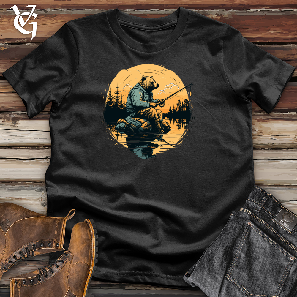 Bear Lakeside Fishing Cotton Tee