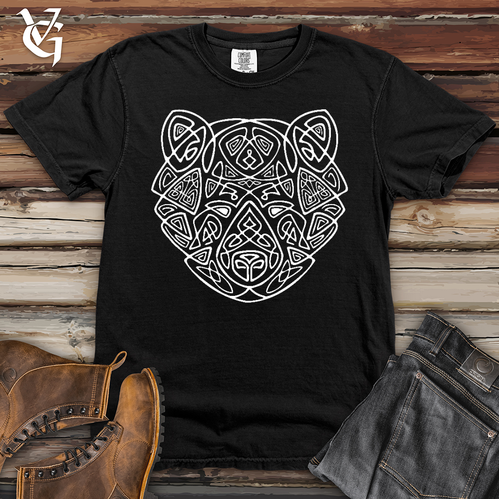 Bear Head Celtic Style Heavy Cotton Comfort Colors Tee